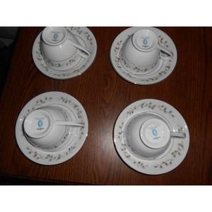 4 SETTING WHISPERING PINE CAMEO DINNER SET FINE CHINA